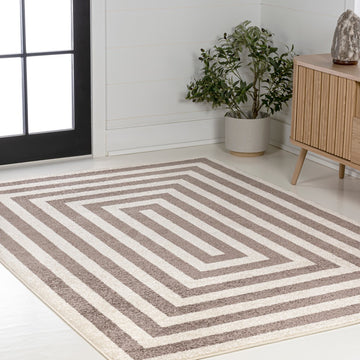 Bandol Modern Classic Mitre Stripe Area Rug